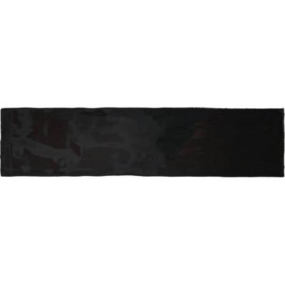 Wandtegel Colonial Black Glans 7.5x30 cm Glans Zwart Jabo
