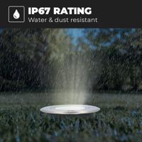 Maisy LED Grondspot - Dimbaar - Rond - Ø12cm - GU10 - 4 Watt 345 lumen - 2700K warm wit - RVS - IP67 waterdicht - Tuinspot - Oprit - thumbnail