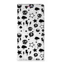 Mobiel BookCase Motorola Moto G60s Silver Punk - thumbnail