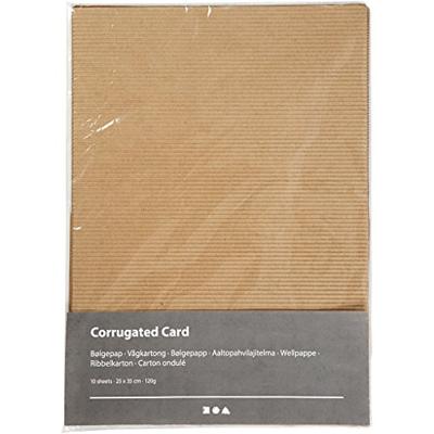 Creativ Company Ribbelkarton kleur 120gr, 10 vellen