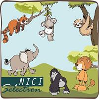 Nici pluchen knuffel olifant, 25cm - thumbnail
