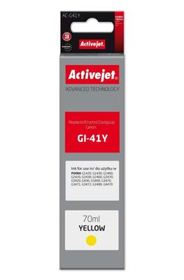Activejet AC-G41Y Inktcartridge voor Canon-printers, vervanging voor Canon GI-41Y 4545C001; Supreme; 70 ml; geel