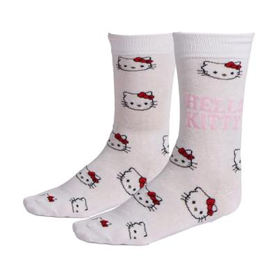 Sanrio Socks Hello Kitty Face White 36-43