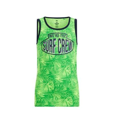 WE Fashion singlet met all over print groen WE Fashion singlet met all over print groen