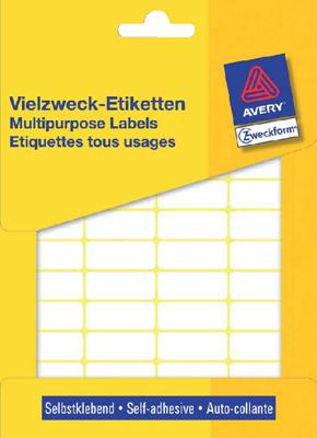 Avery Zweckform 3319 mini etiketten ft 29 x 18 mm (b x h), 960 etiketten, wit