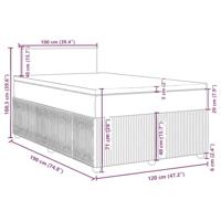 Boxspring met matras fluweel lichtgrijs 120x190 cm - thumbnail