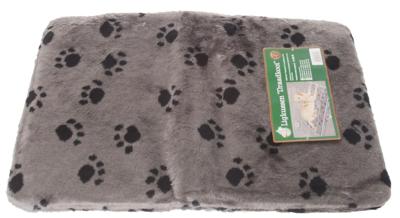 Kussen voor draadkooi grijs/paw 75x47 cm anti slip Slaapplezier Gebr. de Boon - Gebr de boon