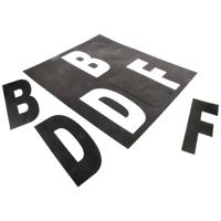 Deko Light 930808 Huisnummerbord Energielabel G (A - G) 100 mm Zwart - thumbnail