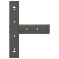 Bartafelpoten 2 st T-vormig 40x35x(90-91) cm staal antraciet - thumbnail