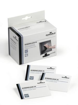 Durable Screenclean reinigingsdoekjes, doosje van 50 stuks