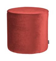 WOOOD Poef 'Sara' Hoog, Velvet, kleur Raspberry - thumbnail