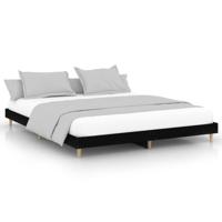 Bedframe zonder matras 180x200 cm spaanplaat zwart - thumbnail