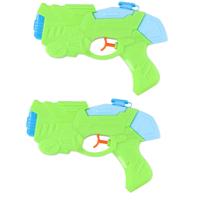 2x Stuks Waterpistolen/waterpistool Groen Van 19 Cm 30 Ml Kinderspeelgoed - Waterpistolen - thumbnail