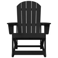 Adirondack Schommelstoel Zwart 73.5 x 92 x 90cm HDPE - thumbnail