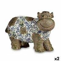 Decoratief tuinfiguur Ibergarden Polyresin Koe 18,5 x 33,5 x 46,5 cm (2 Stuks) - thumbnail
