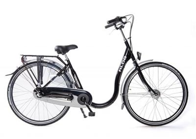 Aldo 28 inch lage instap fiets zwart alu 3v handrem zwart