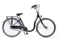 Aldo 28 inch lage instap fiets zwart alu 3v handrem zwart - thumbnail