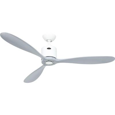 CasaFan AEROPLAN ECO 132 WE-LG Flügel Massivholz Lichtgrau Plafondventilator 27 W (Ø x h) 132 cm x 310 mm Wit Met afstandsbediening, Timer, Met wintermodus CasaFan AEROPLAN ECO 132 WE-LG Flügel Massivholz Lichtgrau Plafondventilator 27 W (Ø x h) 132 cm x 310 mm Wit Met afstandsbediening, Timer, Met wintermodus