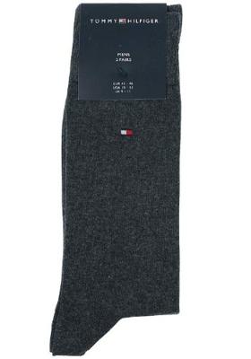 Tommy Hilfiger Sock classic 2 pack 030 anthracite Grijs maat 3942