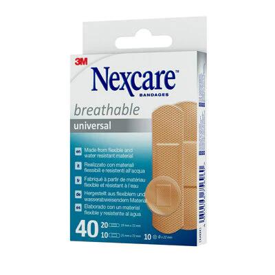 Nexcare 3m Breathable Univer. Strips 40 N0340as