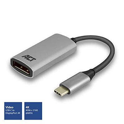 ACT USB-C naar DisplayPort female adapter 4K @ 60Hz - thumbnail