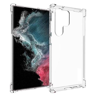 Anti-shock Back Cover voor de Samsung Galaxy S23 Ultra Transparant Anti-shock Back Cover voor de Samsung Galaxy S23 Ultra Transparant