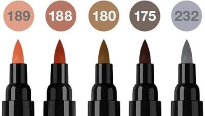 Faber Castell Tekenstift Pitt Artist duo marker Portrait - etui 5 stuks