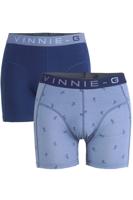Vinnie-G Boys boxershorts Ski Dark - Print 2-Pack-128/134 - thumbnail