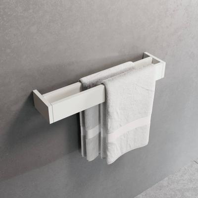 Novellini Frame Dubbele Handdoekhouder 60x10x6 cm Mat Wit