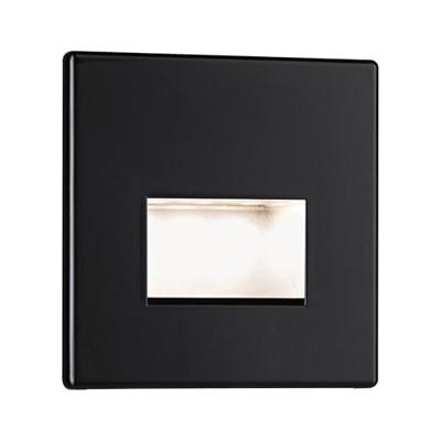 Paulmann 93094 Wand EBL Edge LED-wandinbouwlamp LED 1.40 W Zwart (mat)