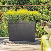 Muret Haut zoals r - hoogte 78 cm - antraciet - deroma - thumbnail