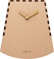NeXtime NE-5207RZ Tafelklok Rocky 19.5x18x8.8 Cm Hout Zalm - thumbnail