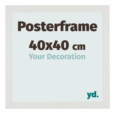 Posterlijst 40x40cm Wit Mat MDF Parma