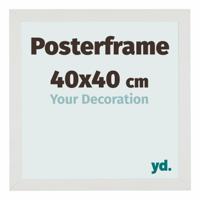 Posterlijst 40x40cm Wit Mat MDF Parma - thumbnail