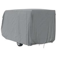 VidaXL Caravanhoes 460x250x220 cm vliesvlies grijs - thumbnail