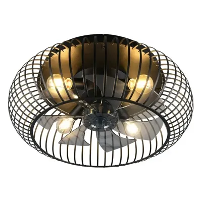 Trio Leuchten Plafondventilator Johanna Ø 61 cm zwart