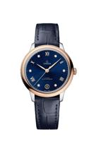 Horlogeband Omega 032Z016899 / 43423342053001 / 43413342053001 / De Ville Krokodillenleer Blauw 16mm - thumbnail