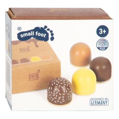 Small Foot houten speeleten marshmallows, 4dlg.