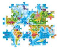 Clementoni legpuzzel super color dinosaurus map, 180st. - thumbnail