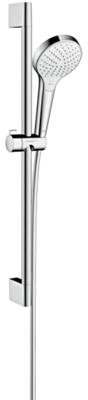 Hansgrohe Croma Select S Vario glijstangset met Croma Select S Vario handdouche EcoSmart 65cm met Isiflex`B doucheslang 160cm wit/chroom 26563400