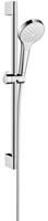 Hansgrohe Croma Select S Vario glijstangset met Croma Select S Vario handdouche EcoSmart 65cm met Isiflex`B doucheslang 160cm wit/chroom 26563400 - thumbnail