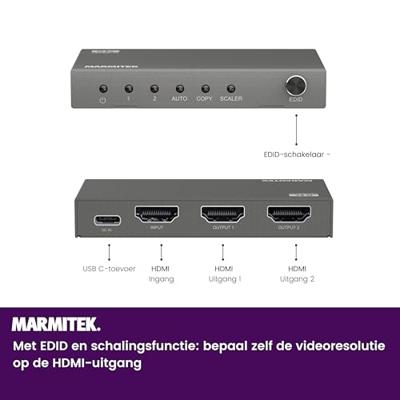 Split 712 - HDMI splitter 8K 60Hz - 1 in / 2 uit