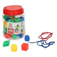 Grote Rijgkralen in Box, 40st. - thumbnail