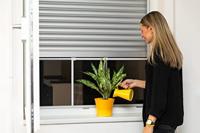 Muggennet Schellenberg Aluminium Wit Uitschuifbaar Met lijst Glasvezel 75 x 100 cm - thumbnail