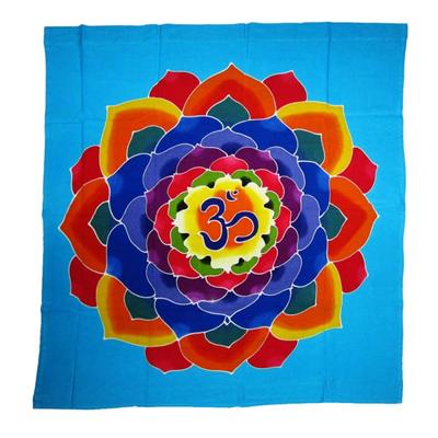 Wandkleed met Symbool Mandala OM Wandkleed met Symbool Mandala OM