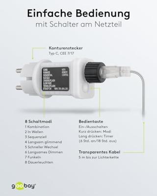 Kerstgordijn voor buiten - 80 LED - Lengte 1m Kerstgordijn voor buiten - 80 LED - Lengte 1m