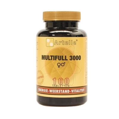 Artelle Multifull 3000 Tabletten Vitaliteit/Weerstand 100Tabletten