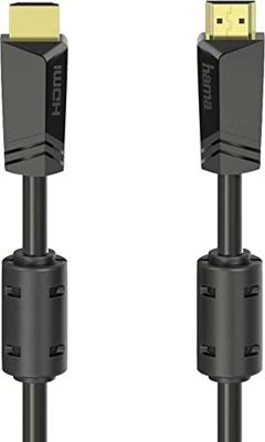 Hama High speed HDMI-kabel, connector - connector, 4K, ethernet, verguld 10,0 m HDMI kabel