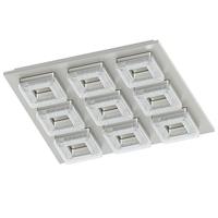 Eglo Led plafondlampFradelo 9x4w - 3000K - 44cm chroom met kristal - 95658 - thumbnail