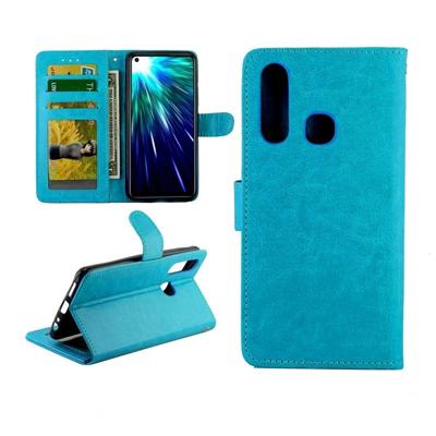 Voor vivo Z1 Pro Crazy Horse textuur horizontale Flip lederen draagtas met houder & kaartsleuven & portemonnee & fotolijstjes (Baby Blue)
